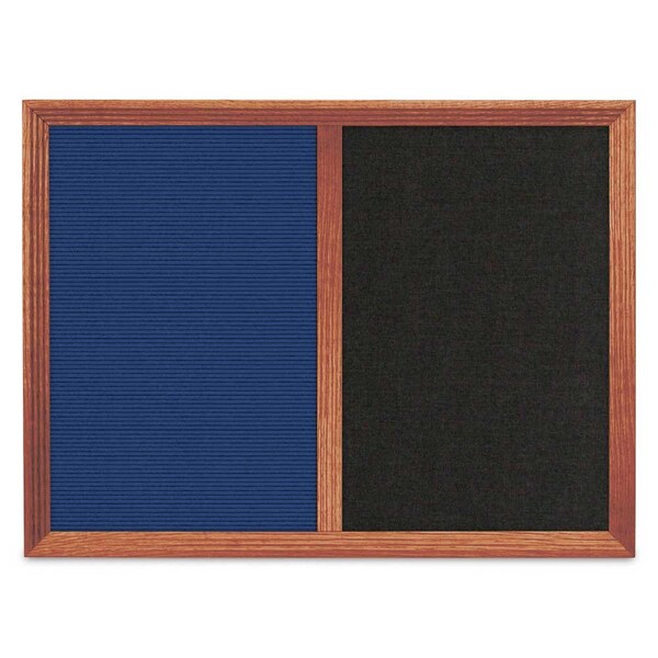 Enclosed Corkboard, 1 Door, 72"x36", 4" Fra